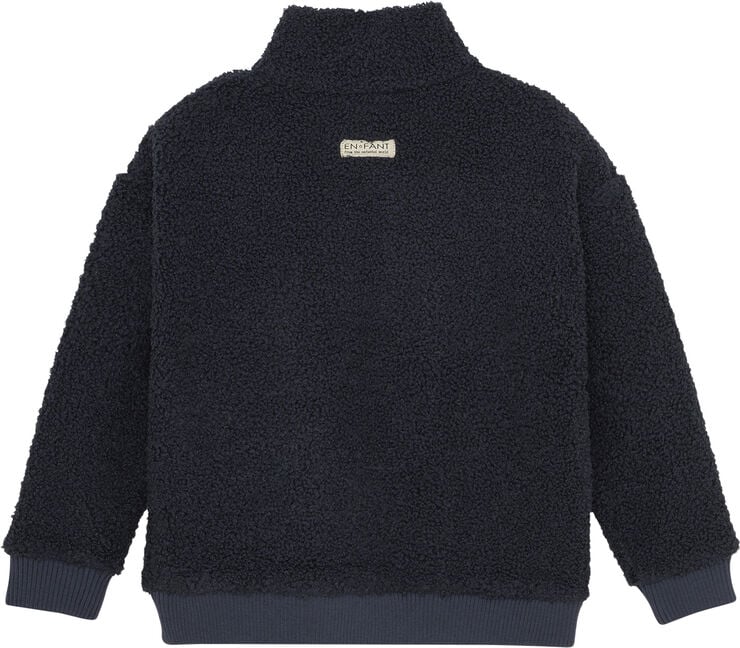 En Fant Pullover Zip Teddy Parisian night