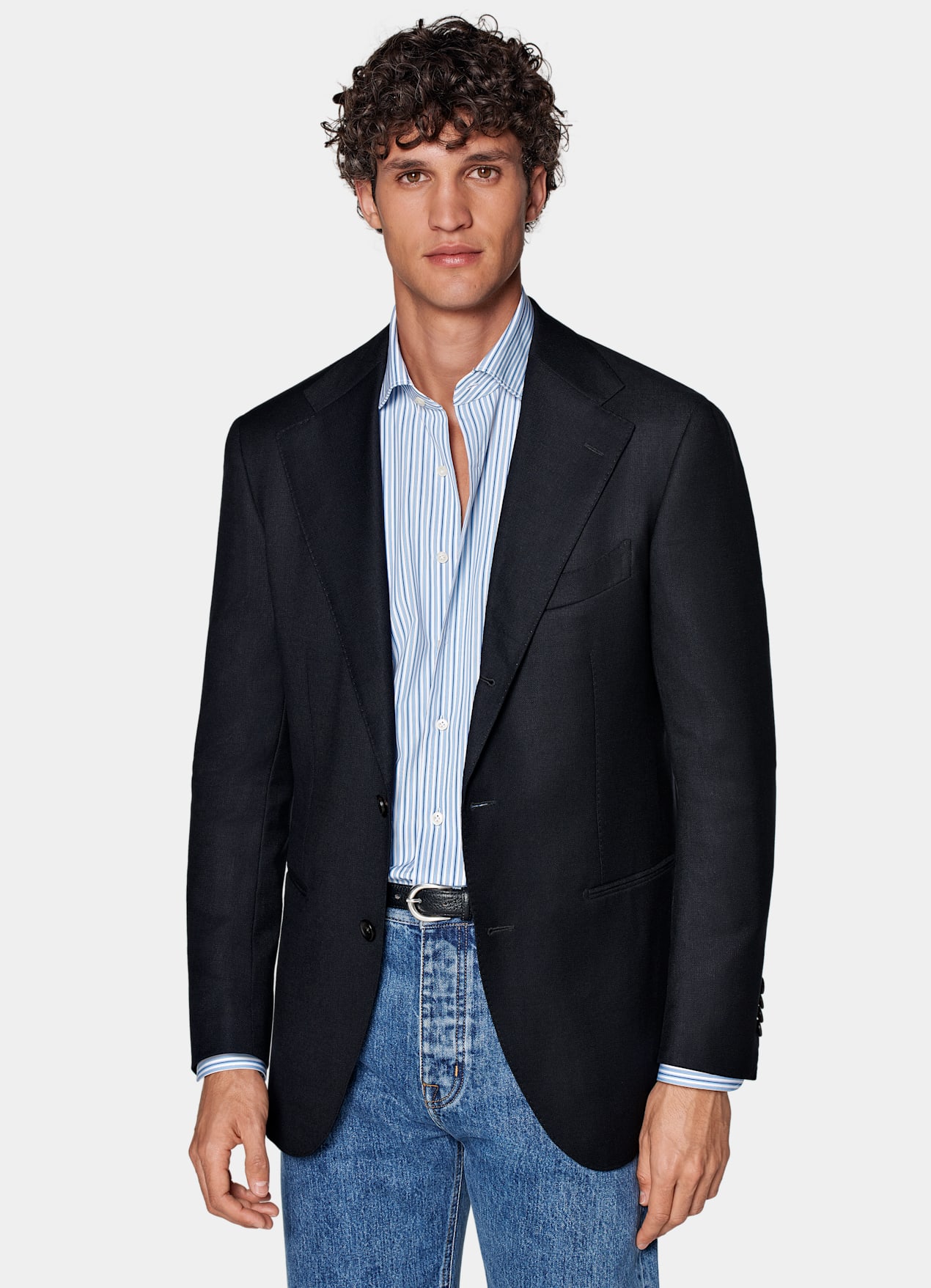 Blazer Roma coupe Relaxed bleu marine
