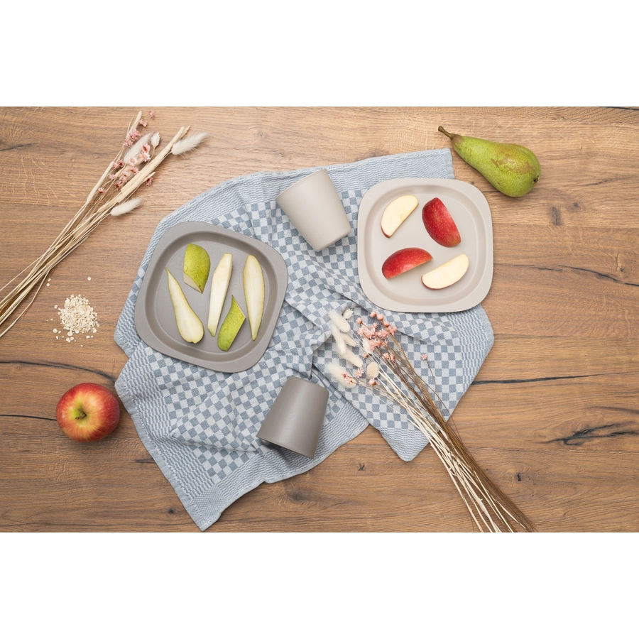 nip Teller eat green, grau