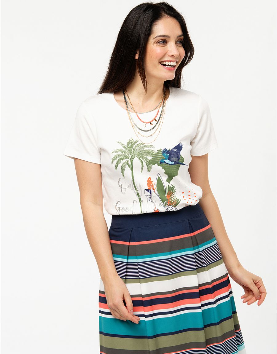 T-shirt blanc 100% coton