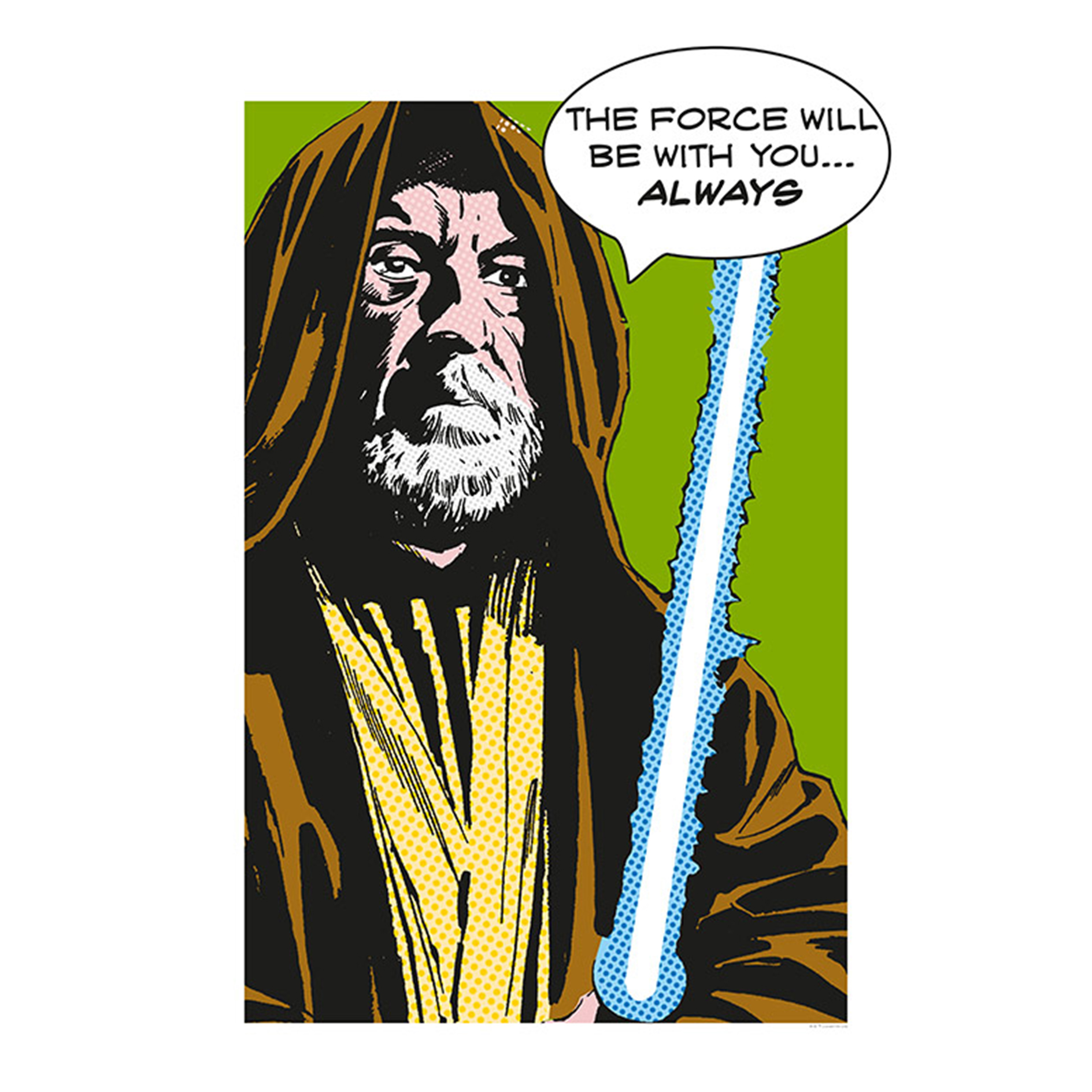 Wandbild STAR WARS CLASSIC COMIC QUOTE - bunt - 50x70 cm