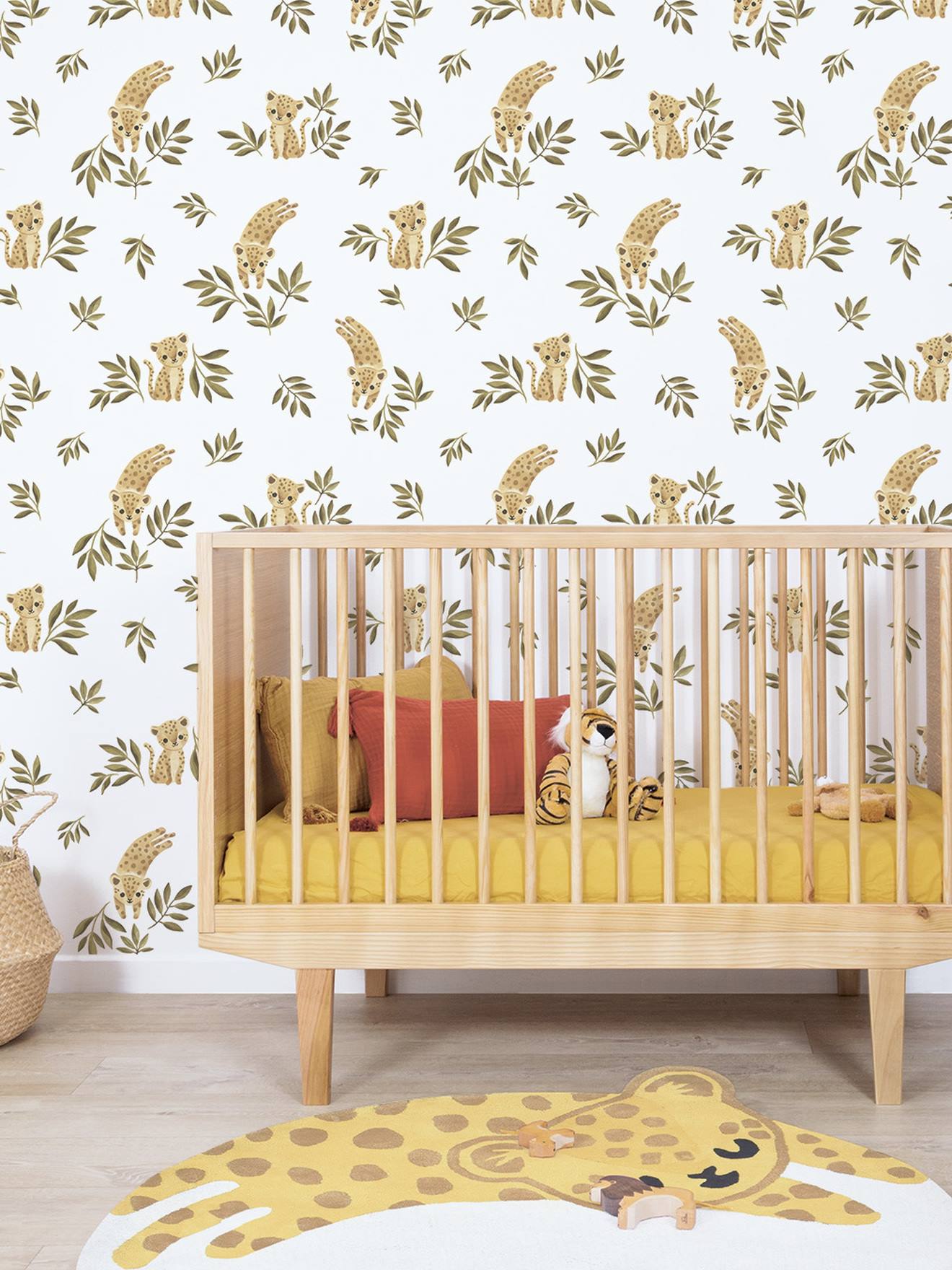 Papel de Parede Leopardo Savannah Felidae LILIPINSO Ocre