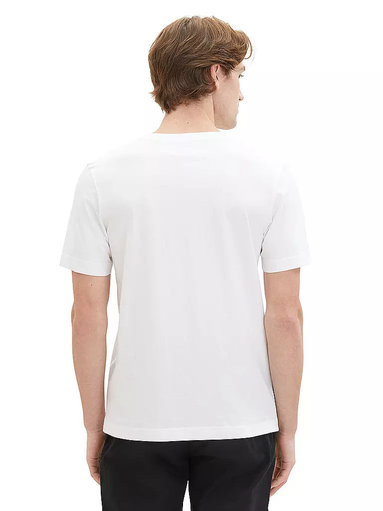 TOM TAILOR T-Shirt weiss