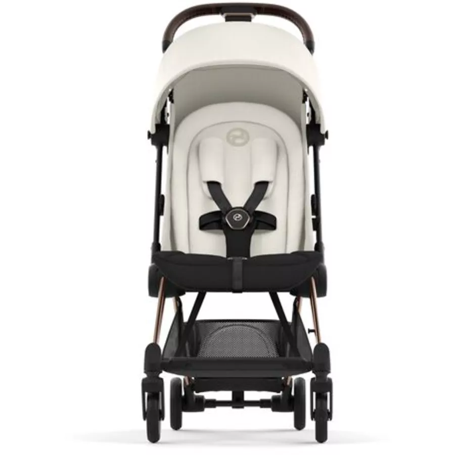 cybex PLATINUM Buggy Coya Rosegold Off White inklusive Babyschale Cloud T I-Size Sepia Black und Adapter