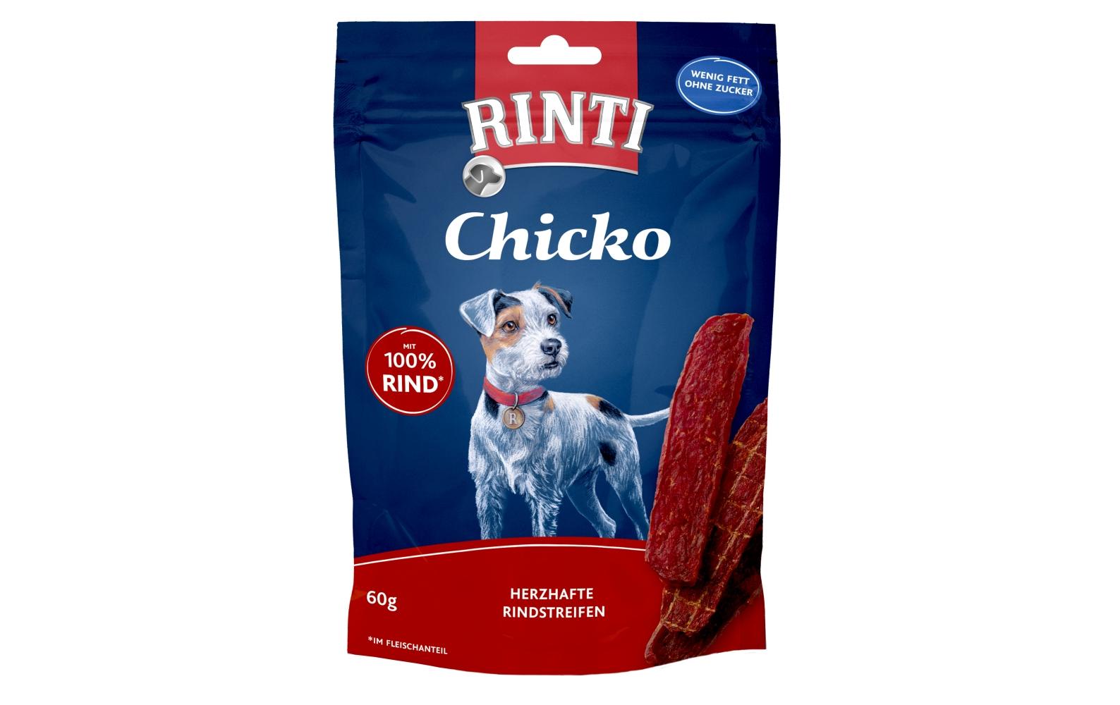 Leckerli Chicko Rind, 60 gKnuspriger Snack für Hunde