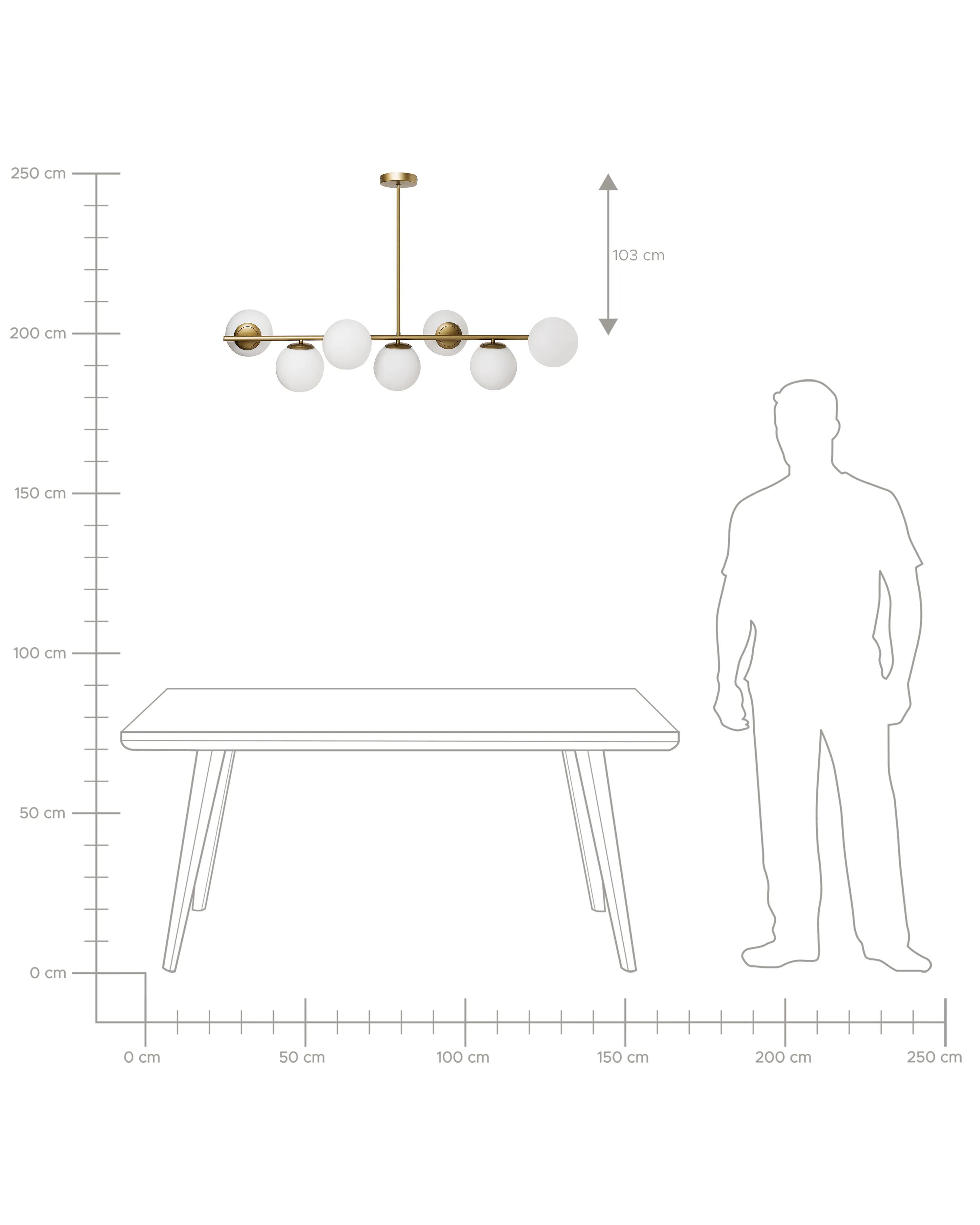 Hanglamp KARLA Metaal Goud