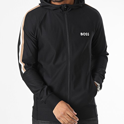 Veste Zippée Capuche A Bandes Sicon MB 1 50504552 Noir