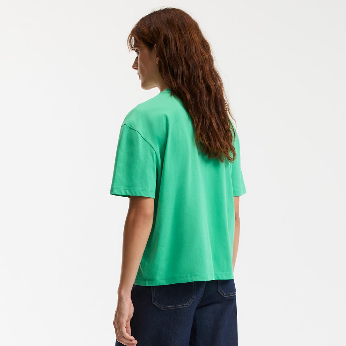 COLEÇÃO LA REDOUTE<br>Camiseta folgada, gola redonda, mangas curtas