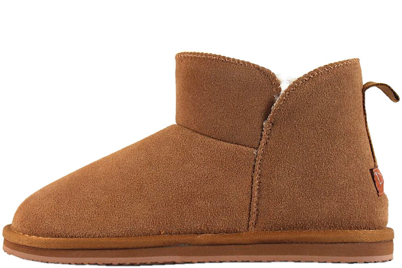 DUFFY BAMSESTØVLE I CAMEL RUSKIND