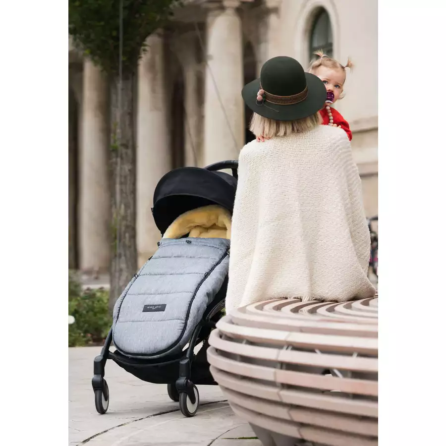 Werner Christ Baby Lammfellfußsack LADIS grigio