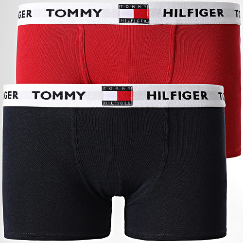 Lot De 2 Boxers Enfant 0289 Noir Rouge