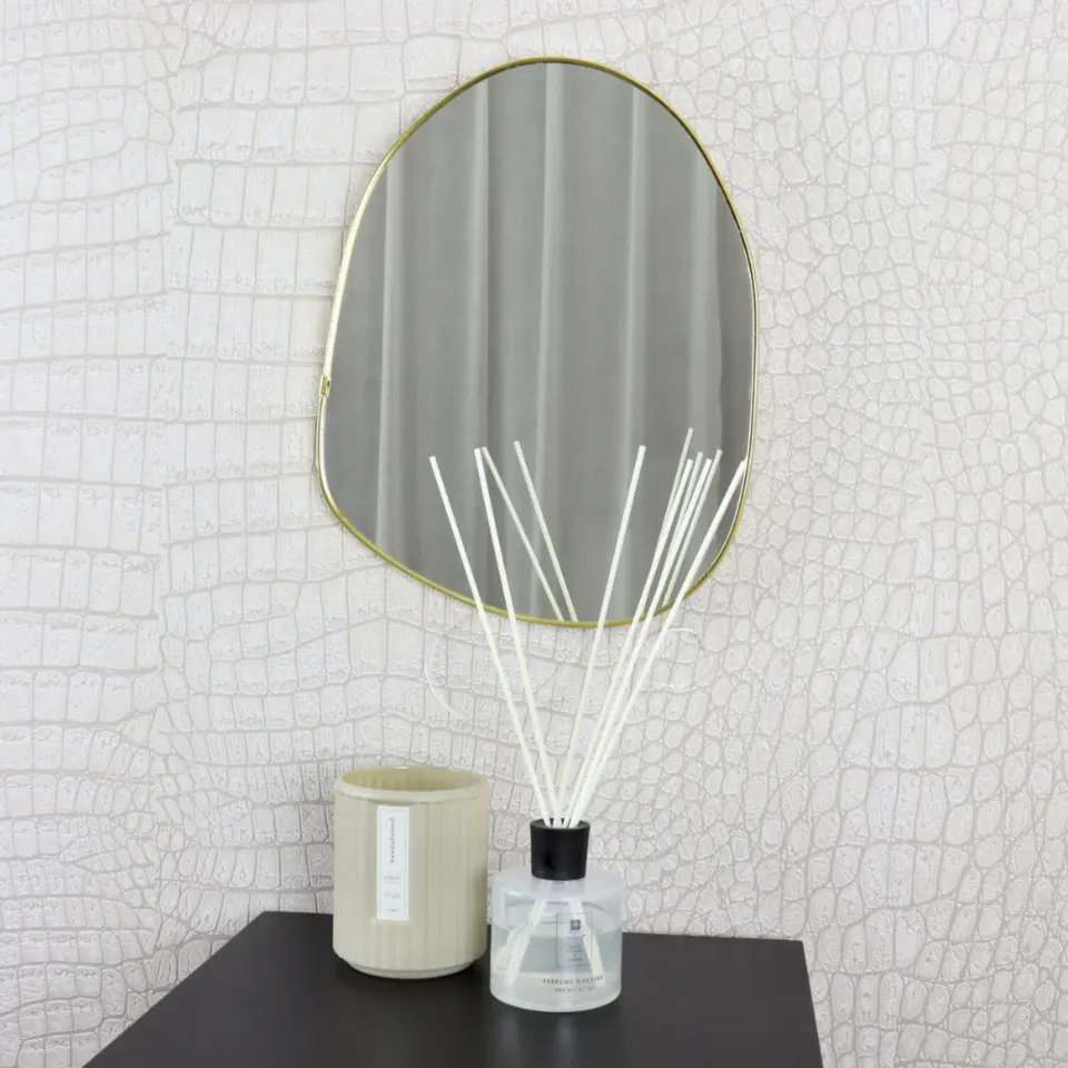 MISOU Spiegel Organische Vorm Goud 30x39cm