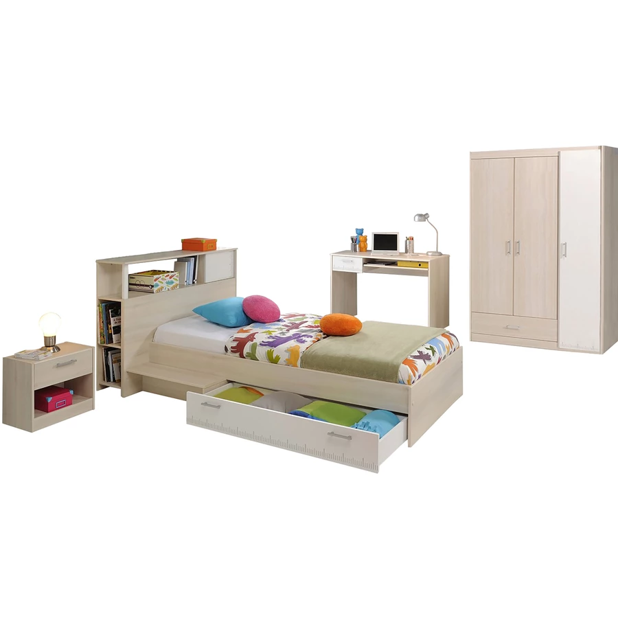 Parisot Kinder- und Jugendzimmer 6-tlg. Charly 10 Akazie-Weiß Akazie  Weiß