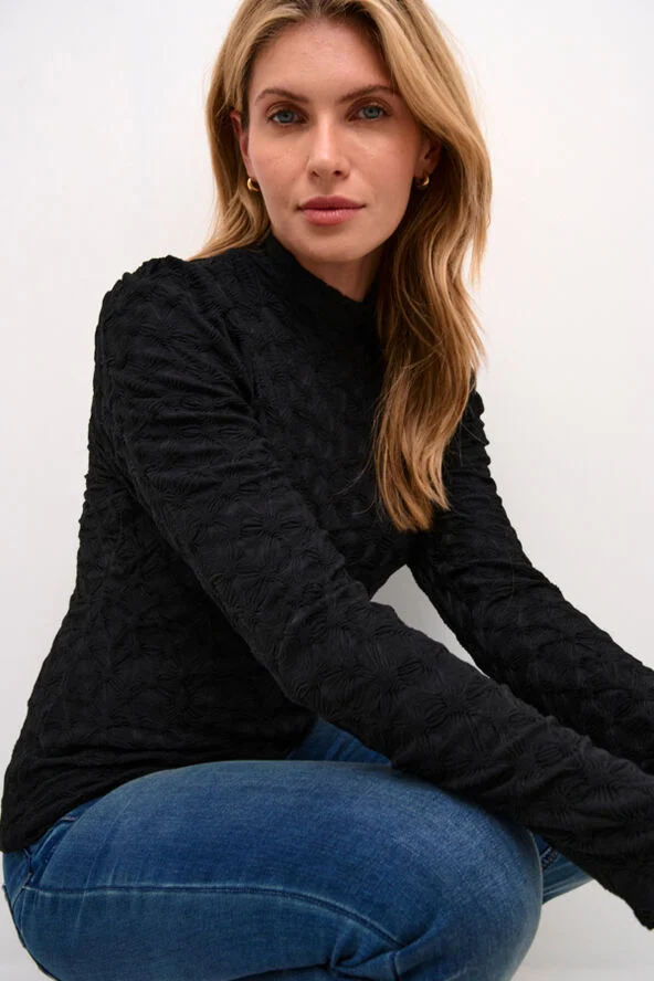 Cream CRElf Blouse Pitch black
