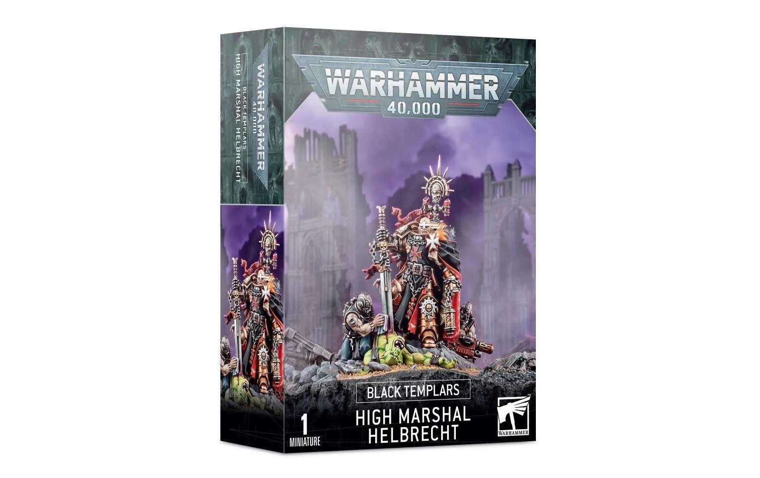 Figur Warhammer 40K Black Templars Grossmarschall HelbrechtWarhammer 40.000 Black Templars High Marshal Helbrech