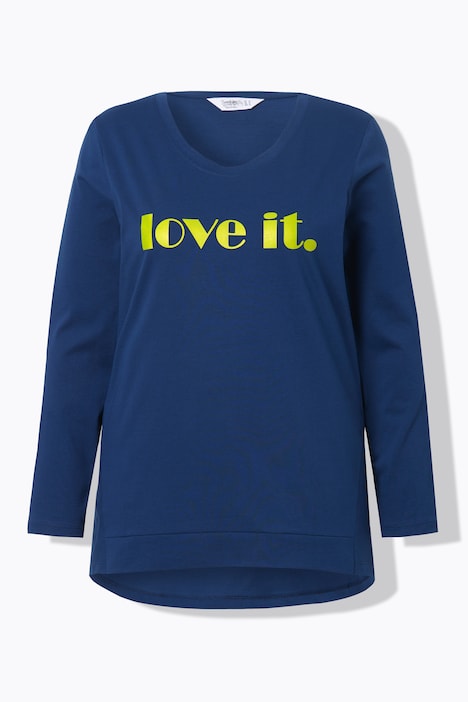 T-Shirt, oversized, LOVE IT, Langarm