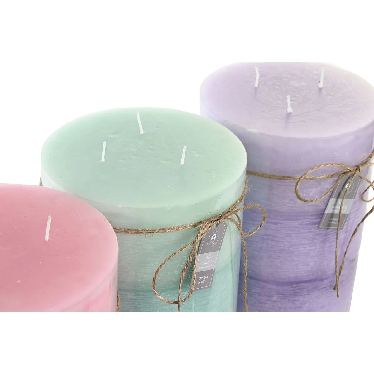 DKD Home Decor Bougies Parfumées - 3 Unités
