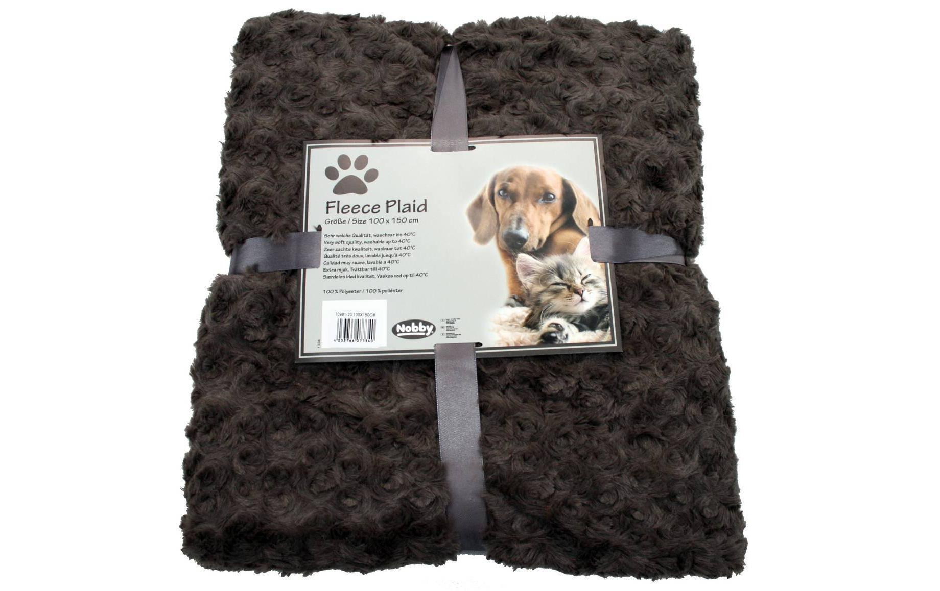 Hunde-Fleecedecke SuperSoft Braun, 100 x 150 cmKuschelige Unterlage