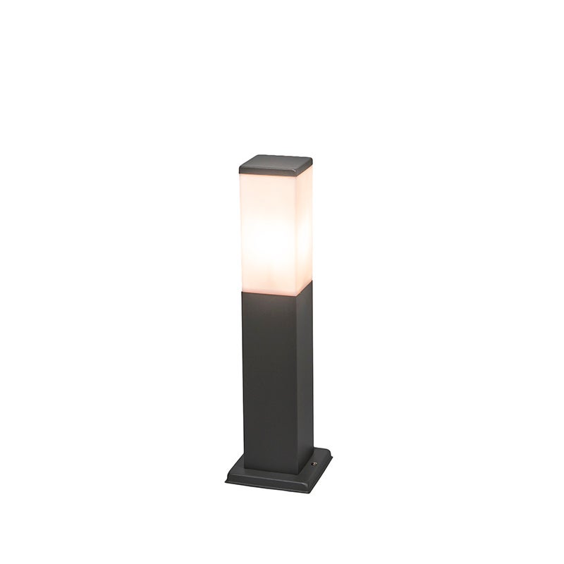 Moderne buitenlantaarn, donkergrijs, 45 cm, IP44 - Malios