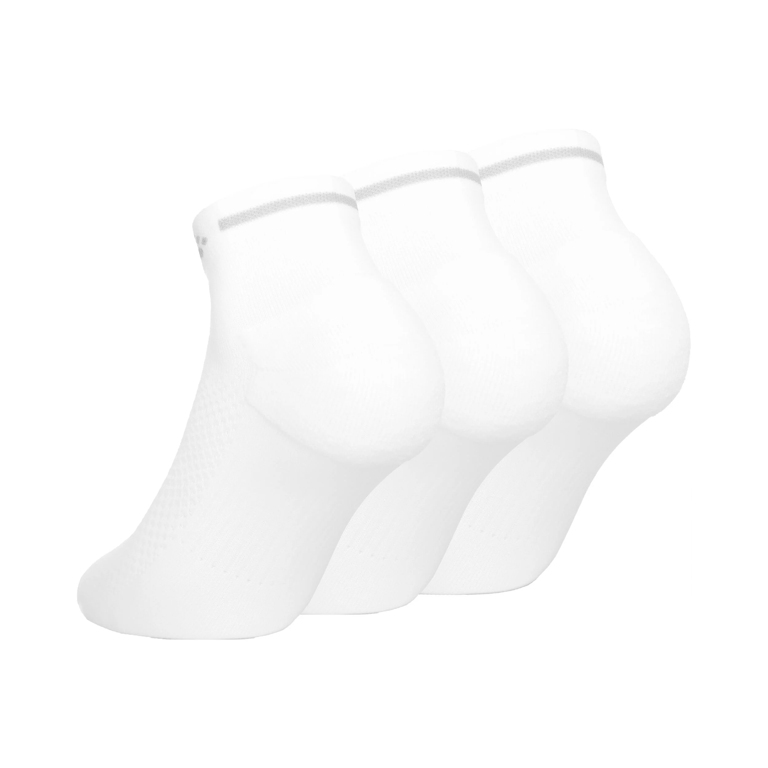 Craft Core Dry Mid Chaussettes De Running Pack De 3 - Blanc
