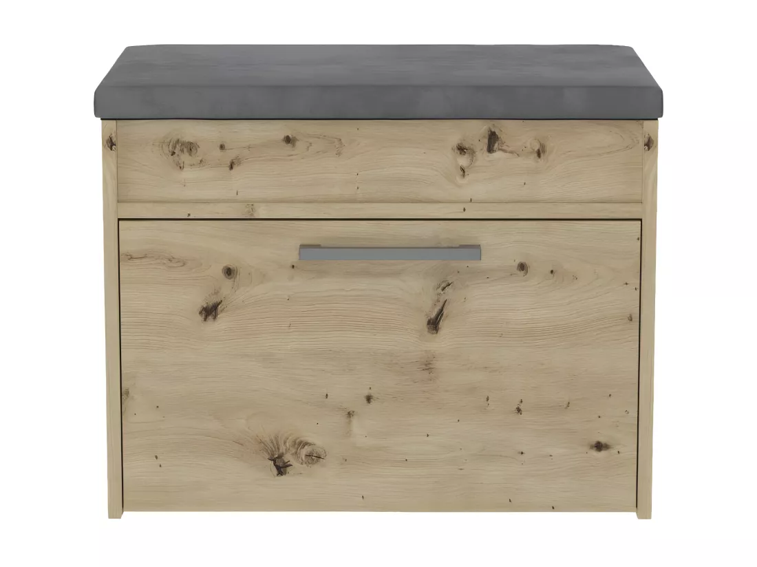 PARMI - Meuble à chaussures style scandinave entrée - 60x35x49 - Banc avec rangement