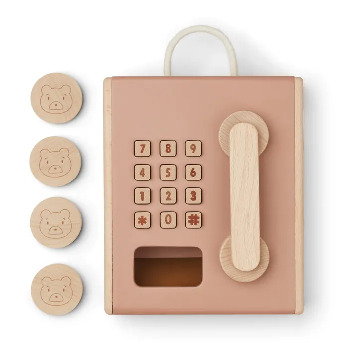 Liewood Téléphone à pièces Rufus en bois | Vieux Rose