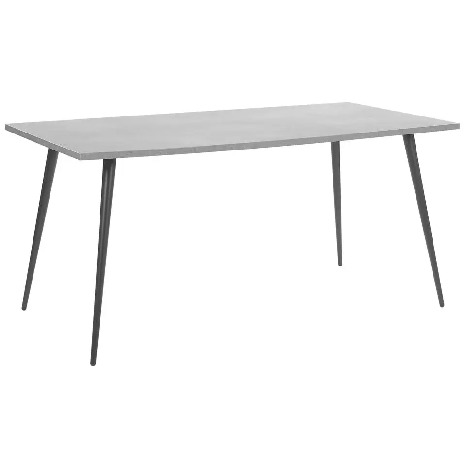 SANTIAGO - Eettafel - Grijs - 80 x 160 cm - Vezelplaat