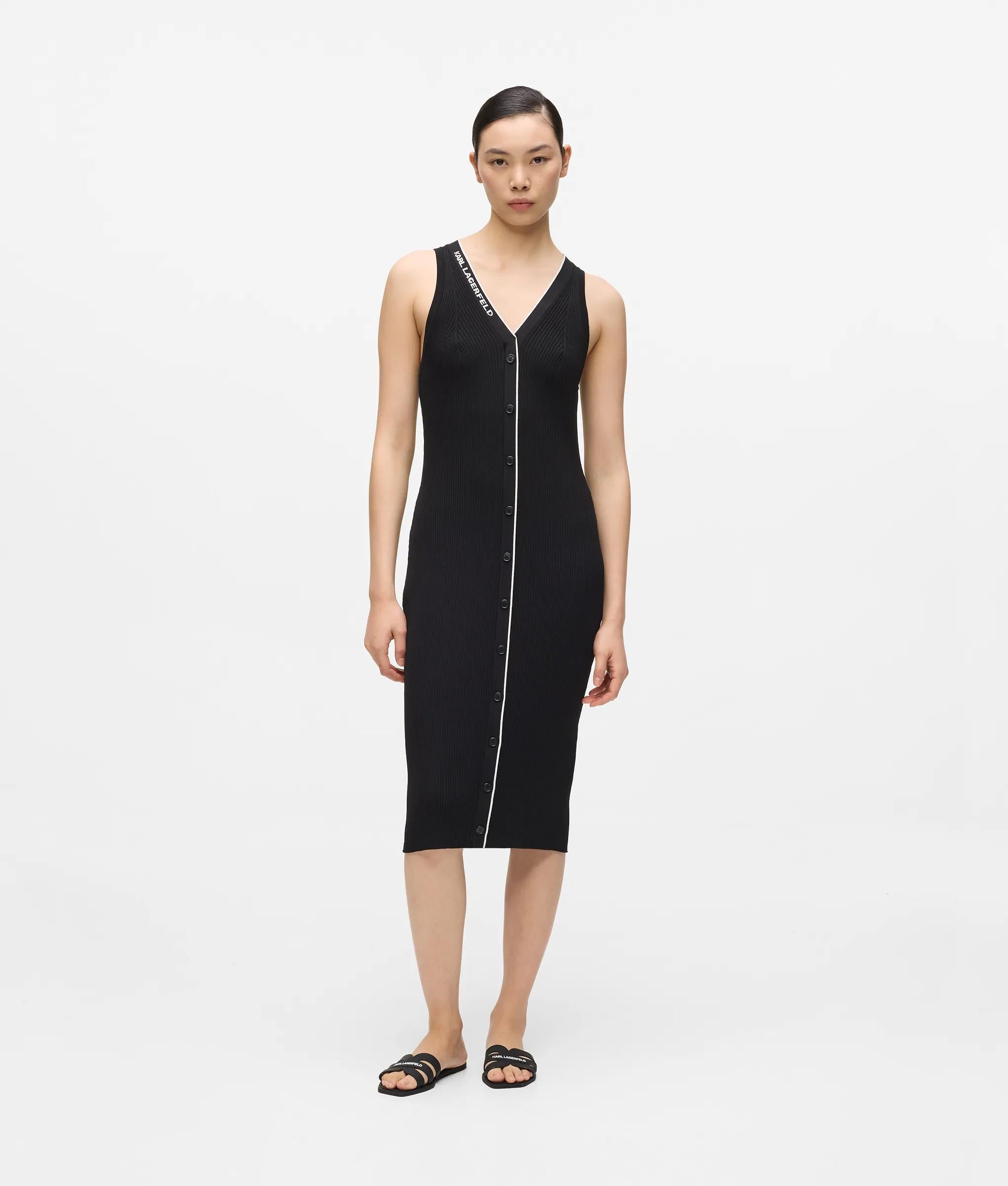 Tricot jurk met logo