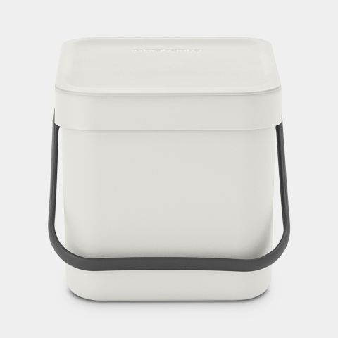 Sort & Go Afvalemmer 6 liter - Light Grey
