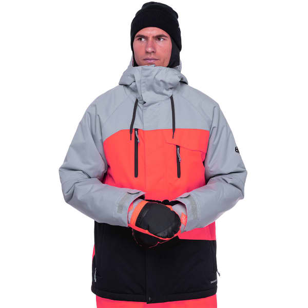 Veste snowboard 686 MNS GEO INSULATED JACKET GREY CLRBLK