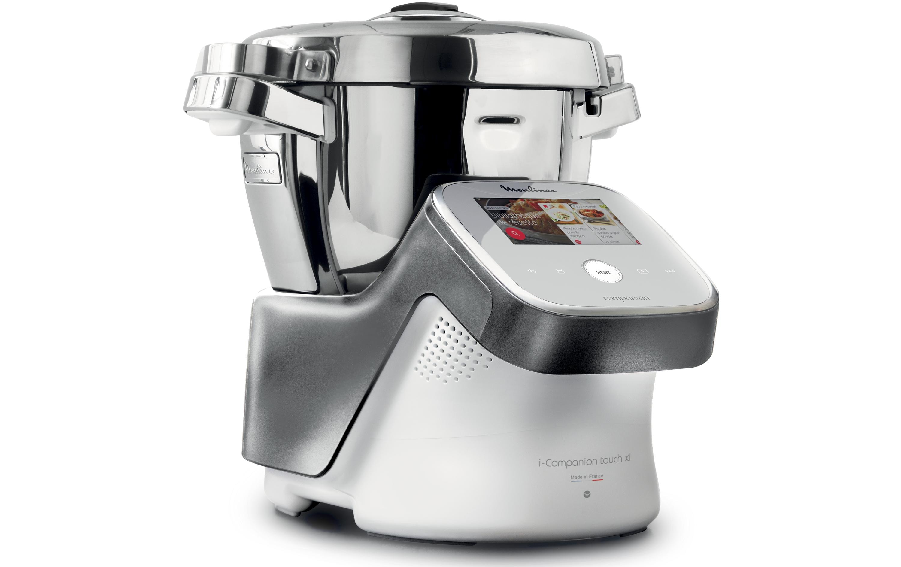 Küchenmaschine i-Companion Touch XL Silber/Weiss<br>Küchenmaschine mit Kochfunktion