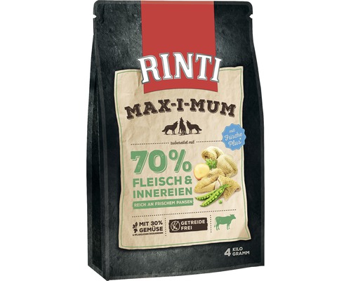 RINTI Max-i-mum droog hondenvoer met pens, 4 kg