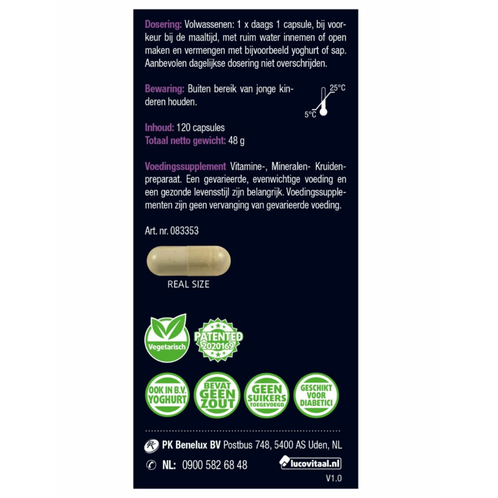 Lucovitaal Haar Groei & Volume120 capsules