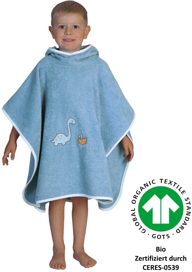 Wörner Badeponcho »Dinofamilie«, 1 Stk. maschinenwaschbar, trocknergeeignet