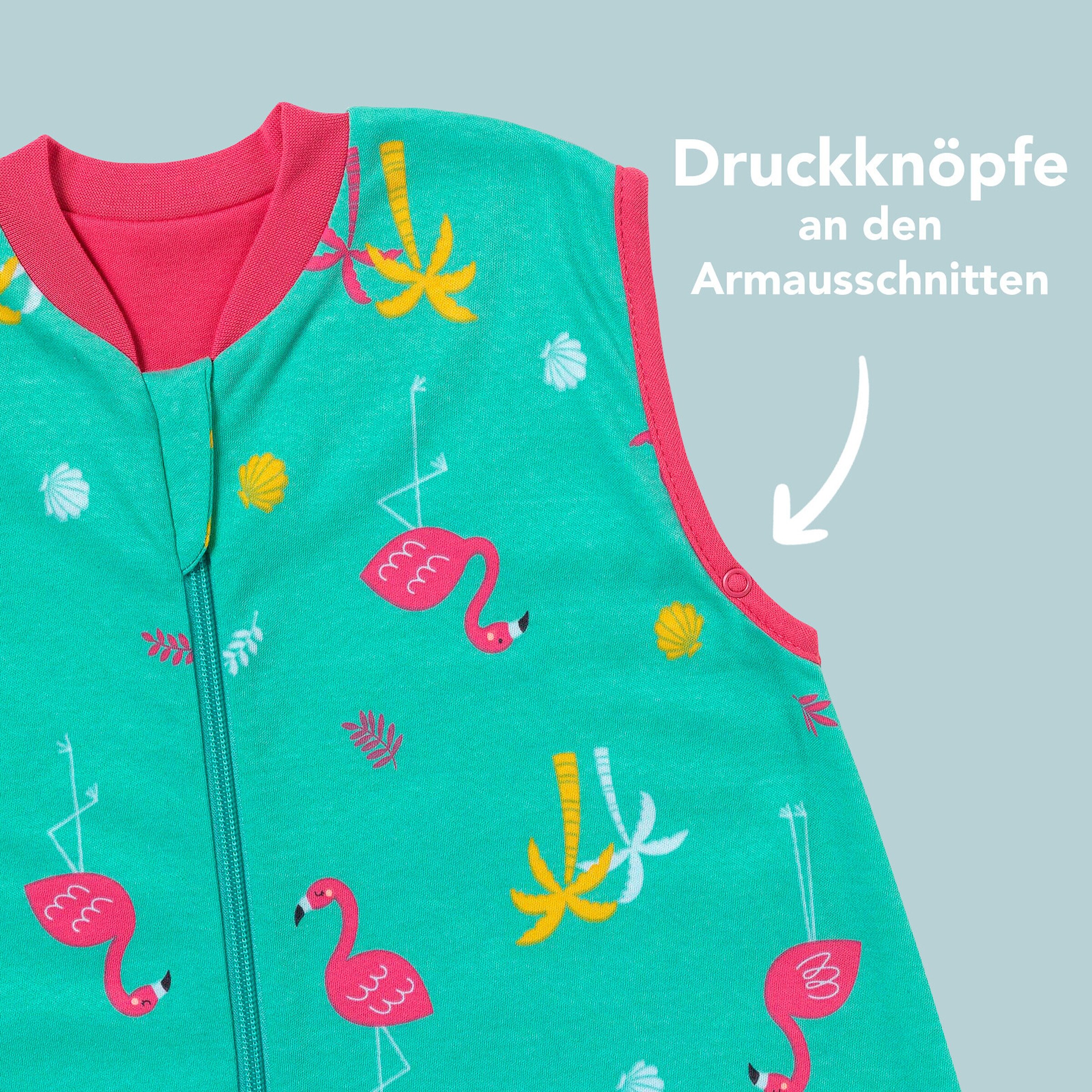 schlummersack Schlafsack mit Füßen 1.0 Tog Flamingo