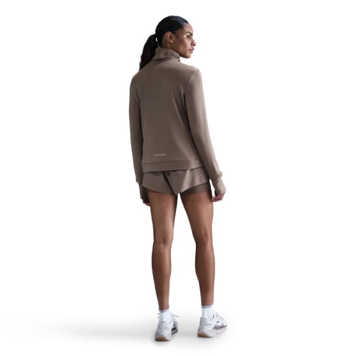Nike Dame Trøjer Swift Element Turtleneck Midlayer Brun