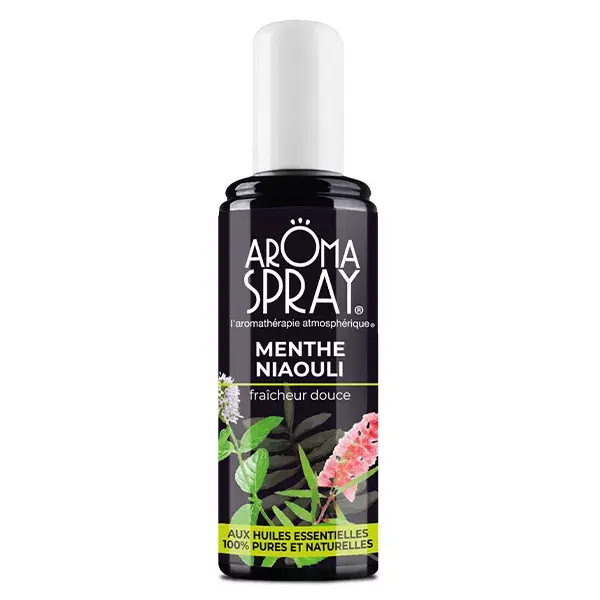 Spray de aromas de menta e niaouli, frescor purificante, 100ml