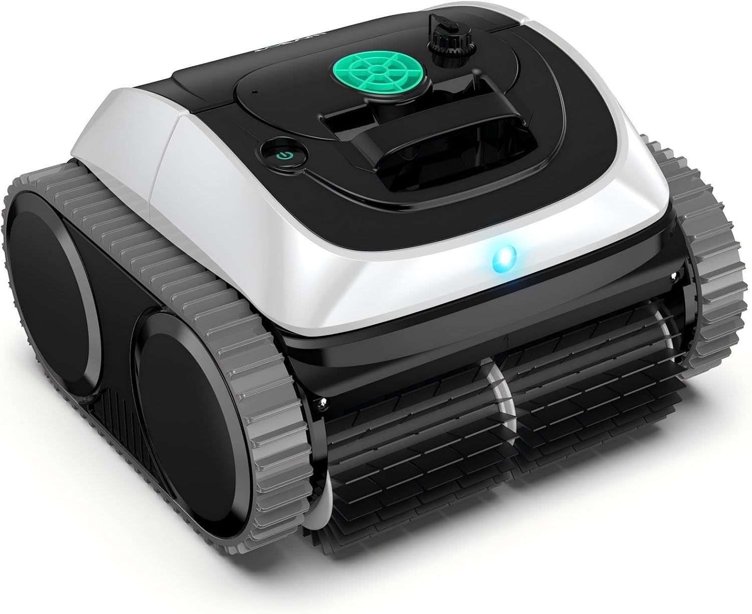 (Upgrade) WYBOT C1-01 Poolroboter für Einbau- Überbaupools, Akku: 150 Min, Laufzeit. 4-in-1 Poolroboter Akku Wand und Boden Reinigung bis 150m², Smart Navigation & App-Weiß&Hellgrün