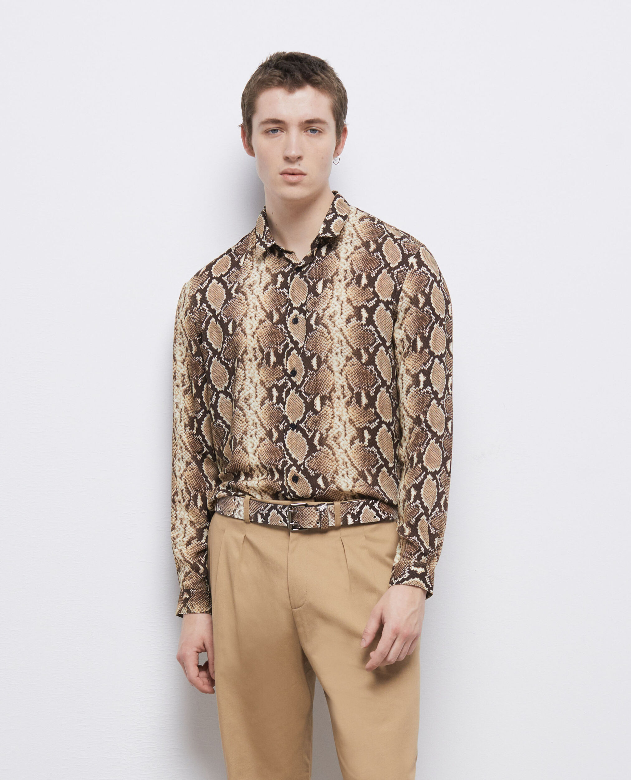 Chemise casual python