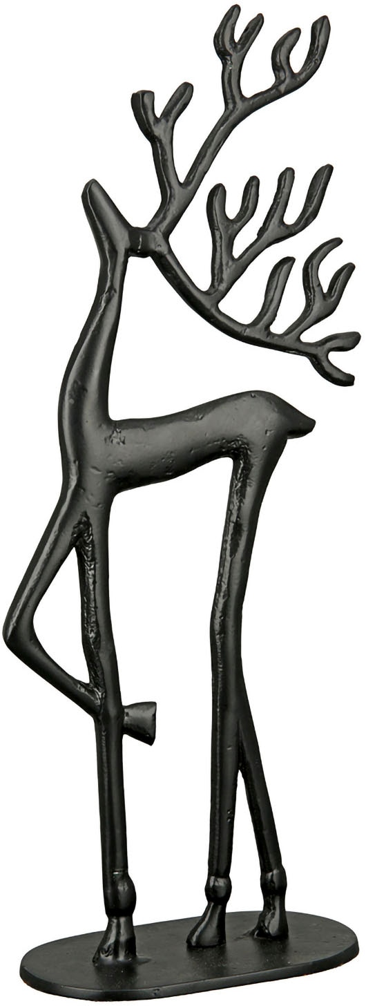 Casablanca by Gilde Tierfigur »Figur Rentier Nordy schwarz H. 52 cm«