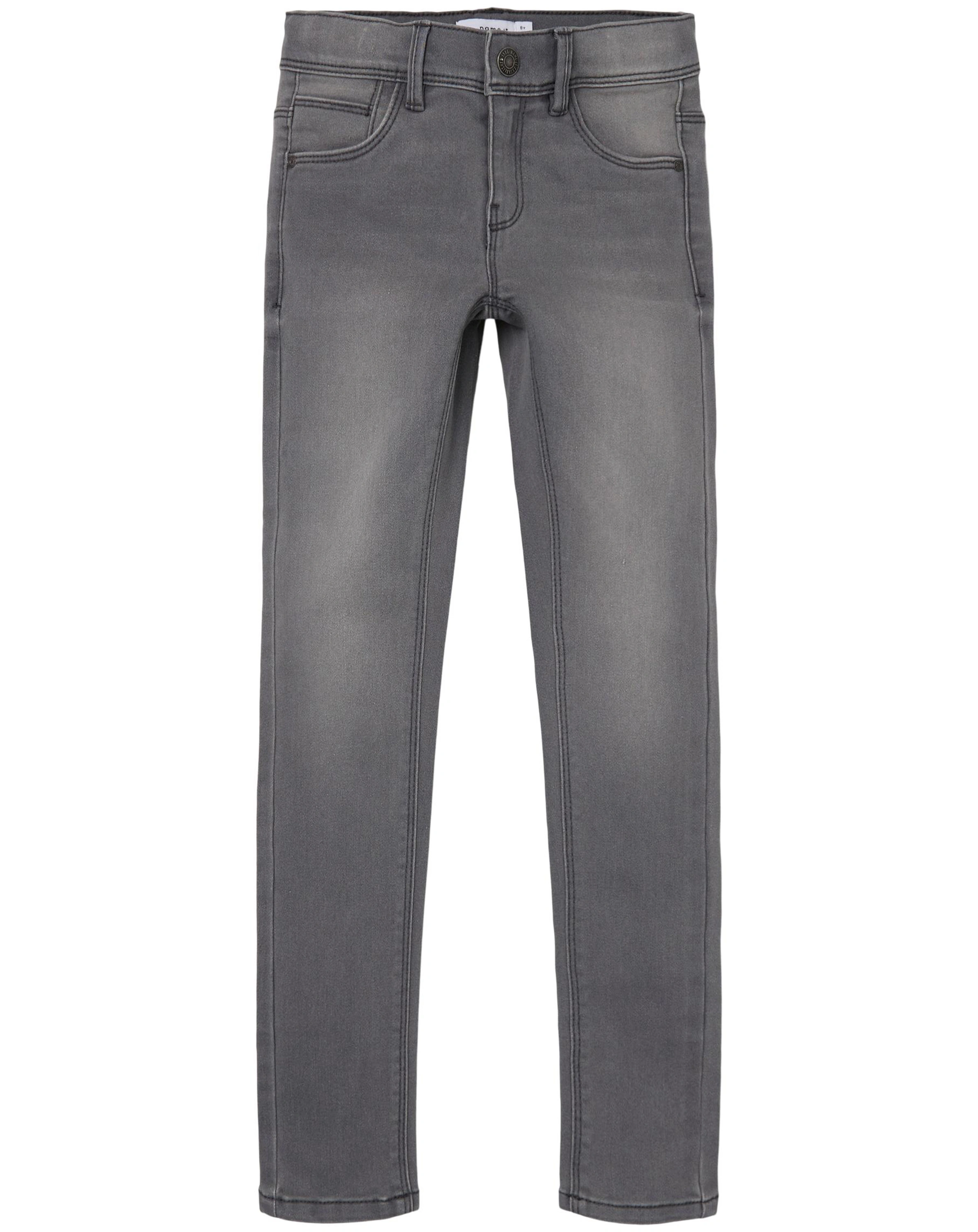 Jeanshose NKFPOLLY Skinny Fit in light grey denim