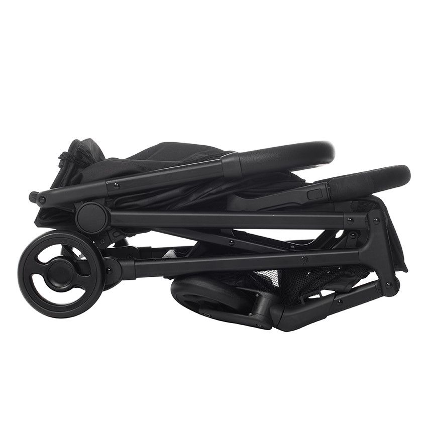 Poussette compacte Aria Basic - Noire - Ecru