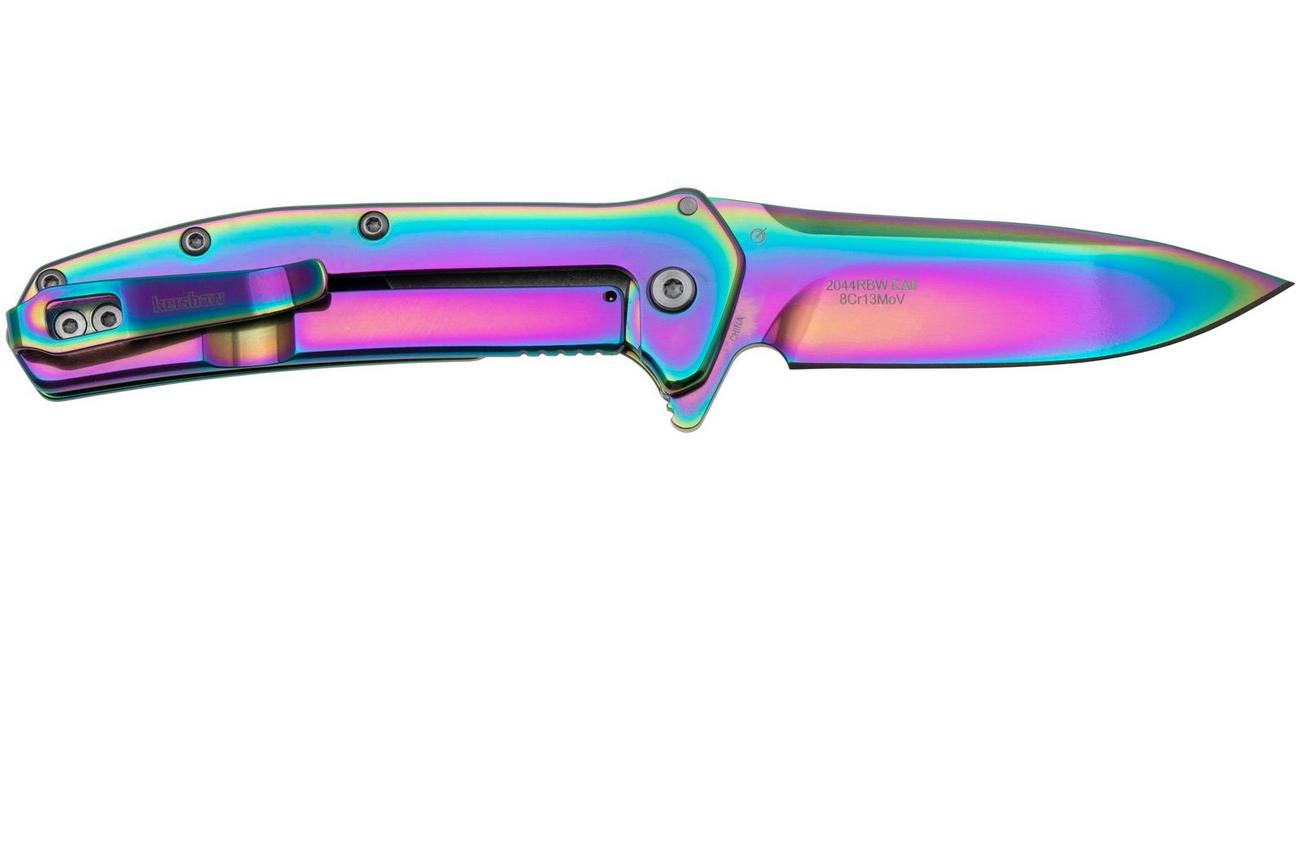 Kershaw Outcome Rainbow 2044RBW, 4Cr14, Stainless Steel, zakmes