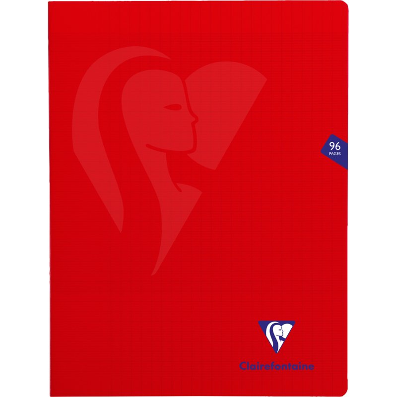 Cahier piqué Clairefontaine Mimesys 24 x 32 cm grands carreaux 140 pages  couleurs assorties