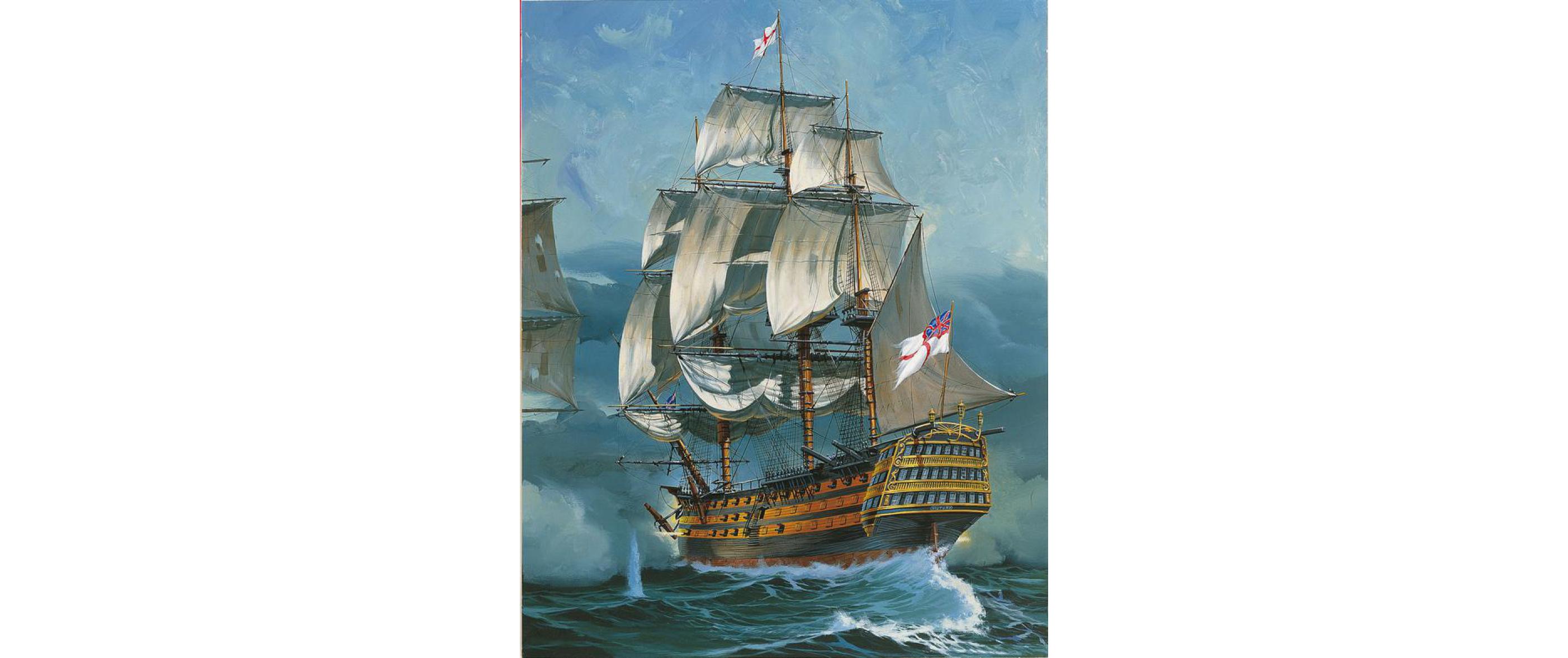 Bausatz Battle of Trafalgar 1:225Kunststoff Modellbausatz