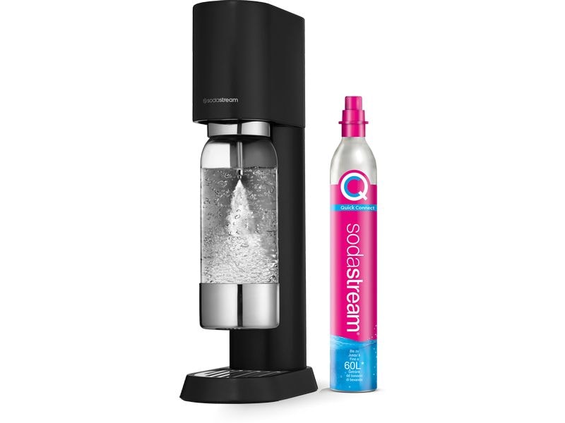 Sodastream Wassersprudler Enso Schwarz Wassersprudler mit Quick Connect Zylinder