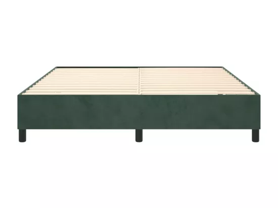 Sommier à lattes de lit Vert foncé 200x200 cm Velours