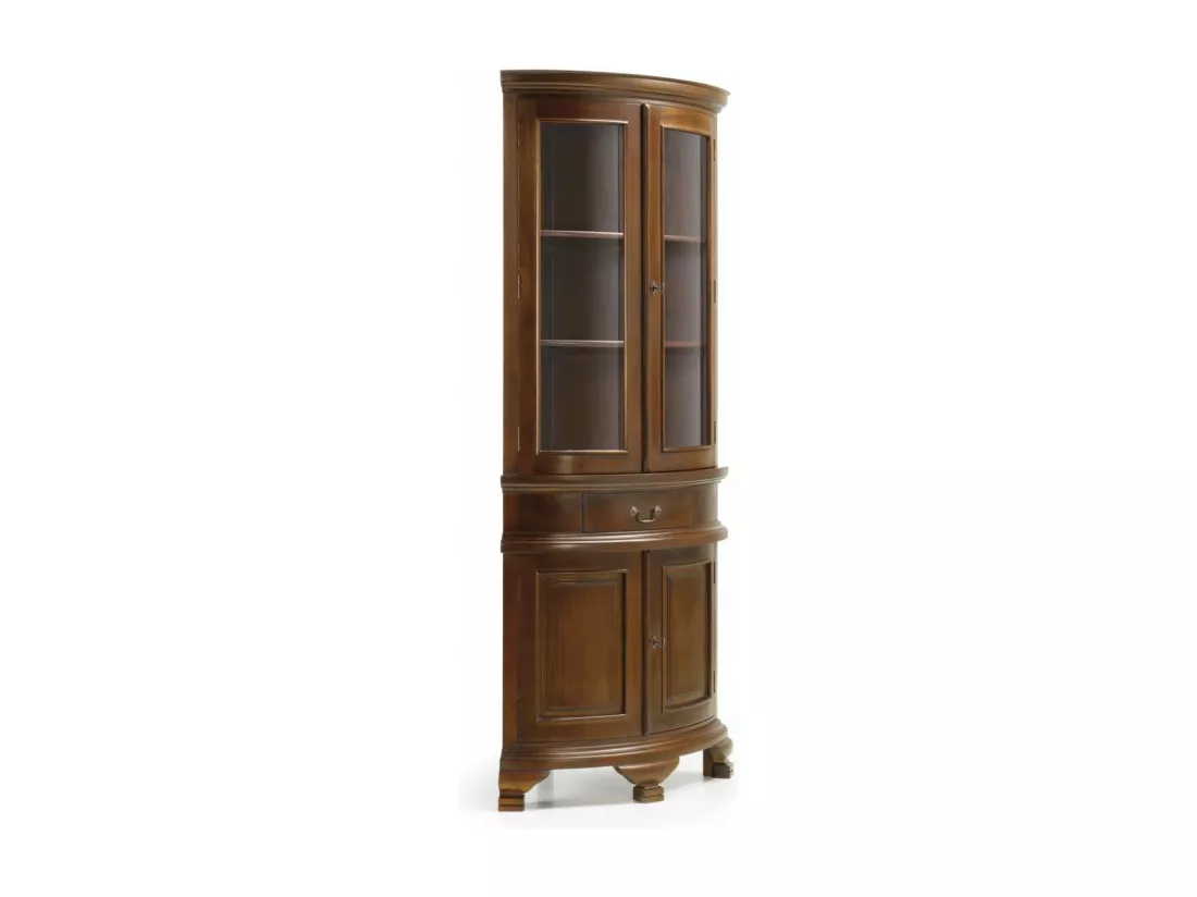 Vaisselier 1 tiroir bronze Bois-Bronze Marron - Helvinia Décoration d'Autrefois