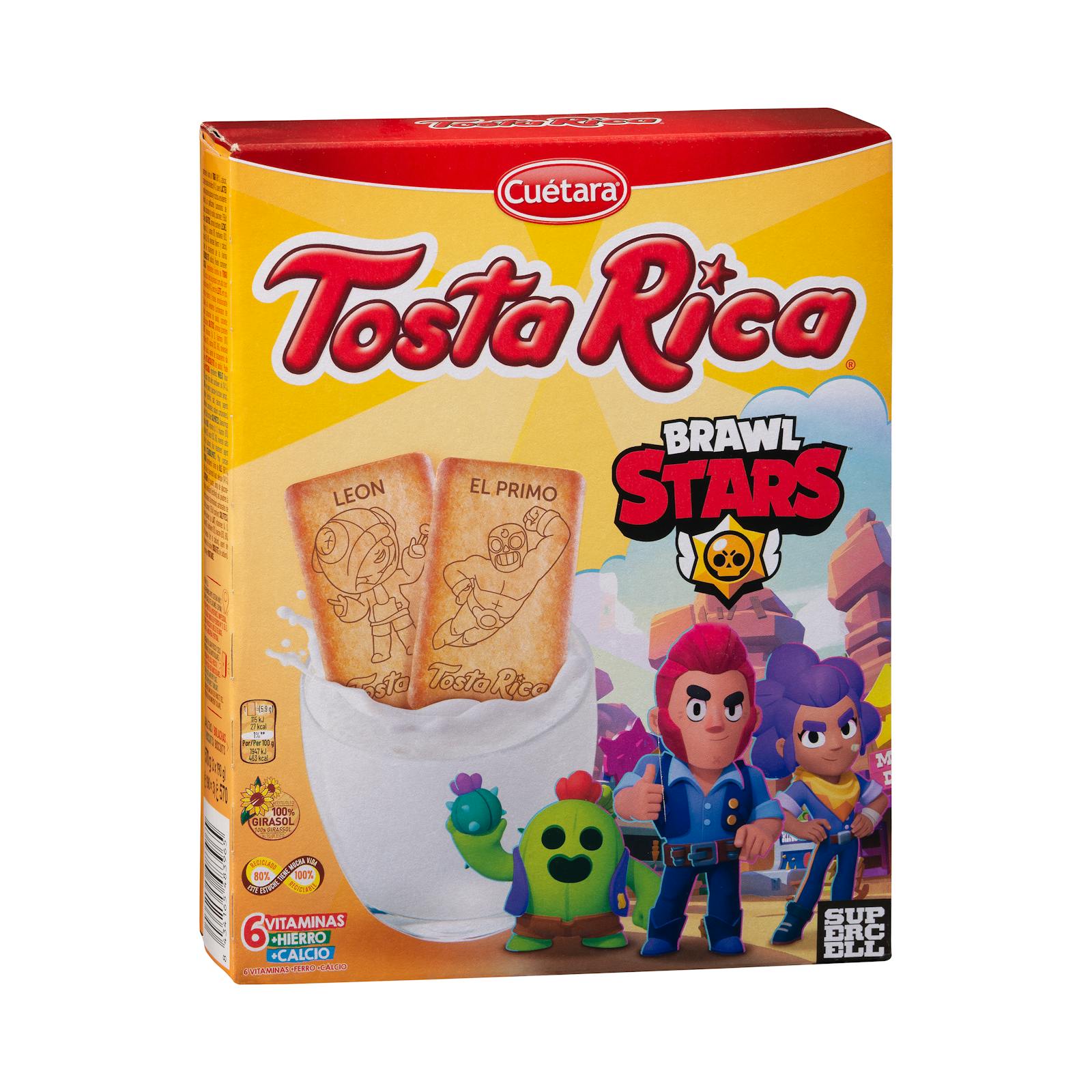 Biscuits Tosta Rica grillés