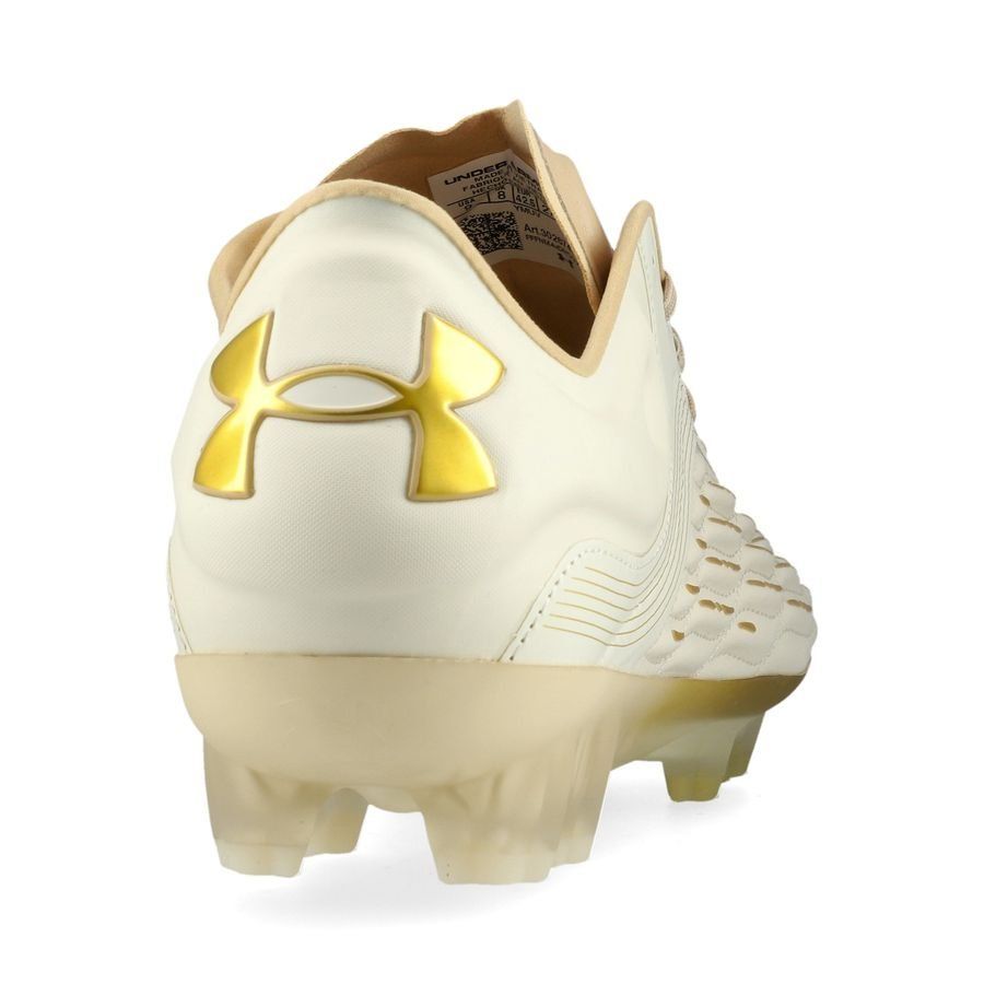 Under Armour Clone Magnetico Elite 3.0 FG - Blanc/Marron/Doré